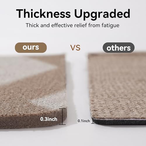 Kitchen Runner Rugs Non Slip Washable (7 Sq Ft)