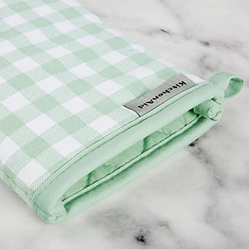 Gingham Oven Mitt 2