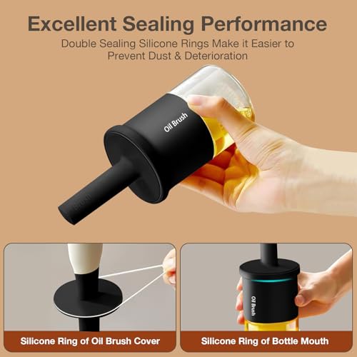 Oil Dispenser with Brush for Kitchen