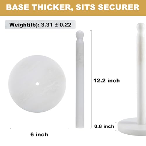 Natural Marble Paper Towel Holder Countertop