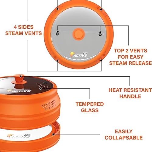 Collapsible Microwave Cover for Food