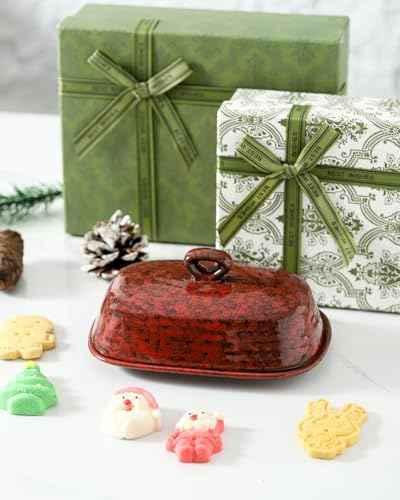 Butter Dish with Lid for Countertop and Refrigerator