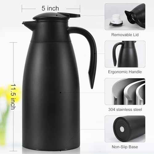 70 Oz Updated Insulated Stainless Steel Carafe (70 Count)