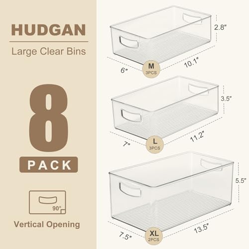 8 Pack Freezer Organizer Bins (10 Count)