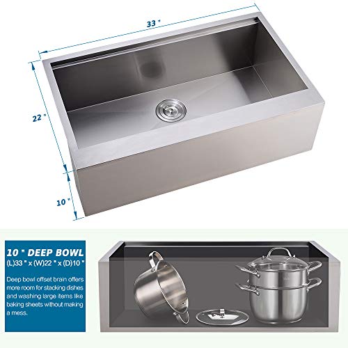 33 Inch Farmhouse Sink Workstation