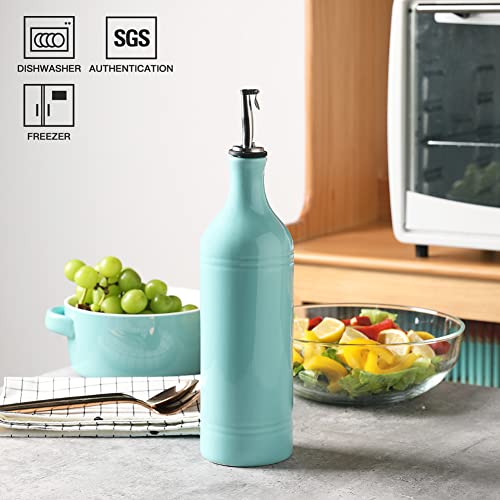 Sweejar Large Ceramic Olive Oil Dispenser Bottle