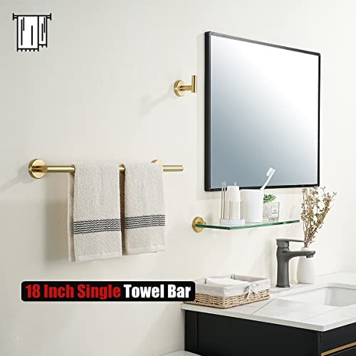 Bath Towel Bar Brushed Gold