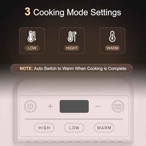 4 Quart Casserole Programmable Slow Cooker with Ceramic Baking Dish