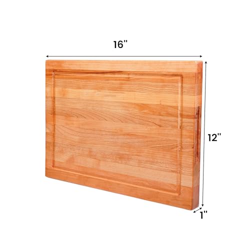 Solid Cherry Wood Cutting Board for Kitchen