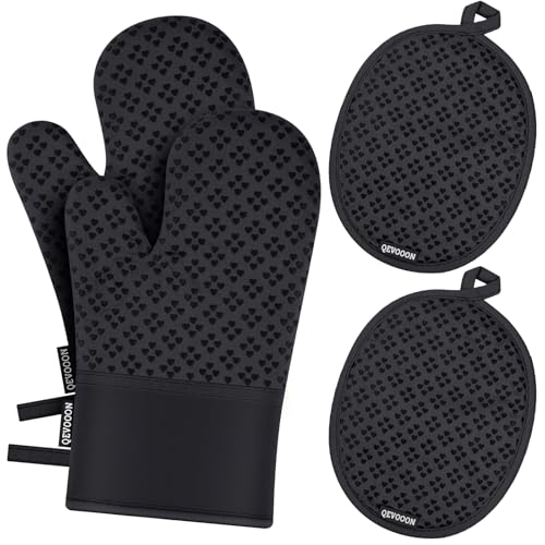Oven Mitts and Pot Holders 4 Sets (4 Count)