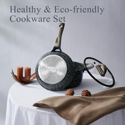 22 Piece Ceramic Cookware Set