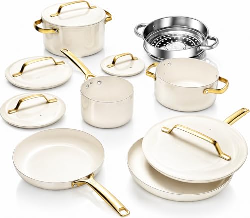 Modern 11 Pc Ceramic Cookware Set