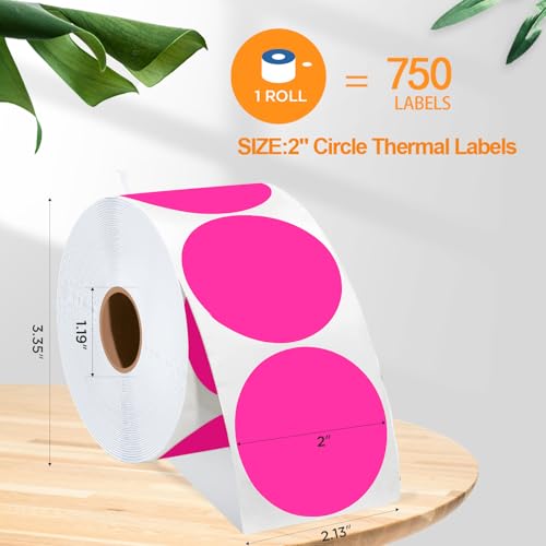 2 Inch Circle Thermal Sticker Labels
