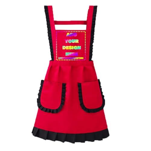 Personalized Custom Aprons Custom Adjustable Kitchen Cooking Aprons Hair Stylist Cafe Work Aprons For Men And Women