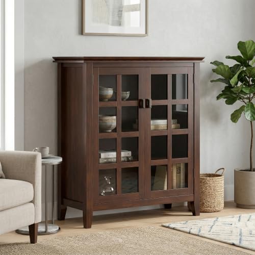 Artisan 38" Wide Solid Wood Cabinet in Russet Brown