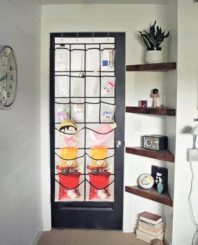 2 Pack Extra Large Hanging Crystal Clear Over Door Shoe Organizers (2 Count)