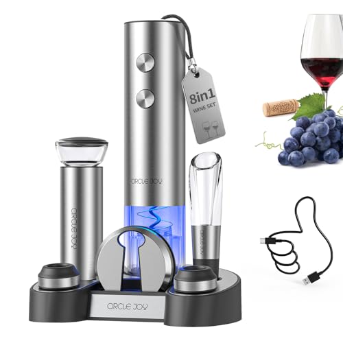 Electric Wine Bottle Opener Set Stainless Steel Rechargeable Wine Opener 8