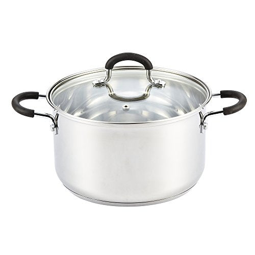 Professional 5 Quart Stainless Steel Stock Pot with Lid