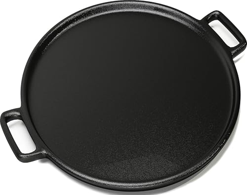 Cast Iron Pizza Pan with Dual Handles