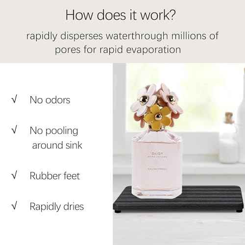 Set of 4 Water Absorbing Stone Tray (4 Count)