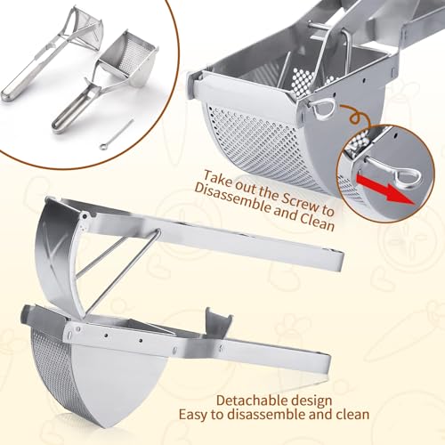 Heavy Duty Stainless Steel Professional Ricer for Mashed Potatoes