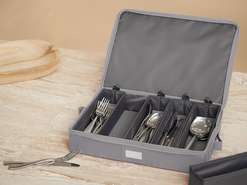 Flatware Storage Box with Removable Trays