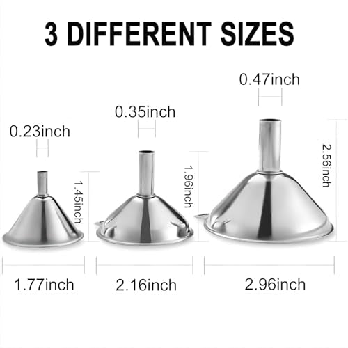 Funnels for Kitchen Bottle Filling (3 Count)