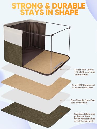 1 Pack Fabric Closet Storage Bins for Shelves