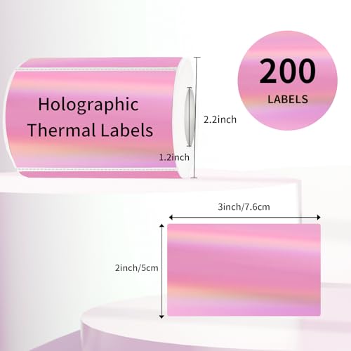 3x2 Inch Holographic Thermal Labels
