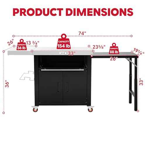 Outdoor Kitchen Island with Cabinet