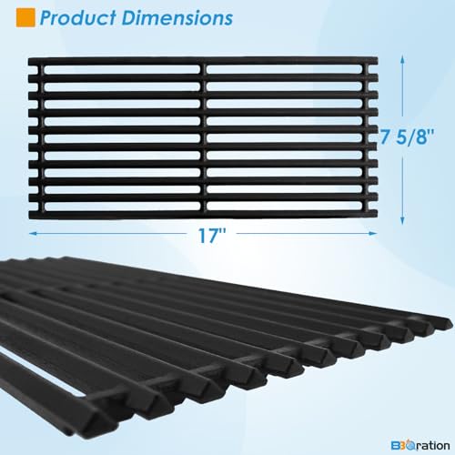 17" Grill Grates and Emitter for Charbroil TRU Infrared 3