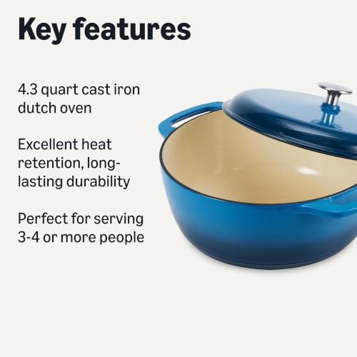 Enameled Cast Iron Dutch Oven Pot with Lid