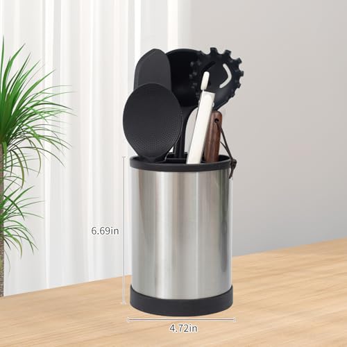 Stainless Steel Kitchen Utensil Holder (32 Ounce)