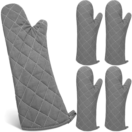 2 Pairs 17 Inch Extra Long Oven Mitts Heat Resistant (4 Count)