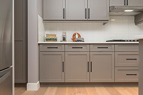 Matte Black Cabinet Handles Solid Cabinet Pulls (15 Count)