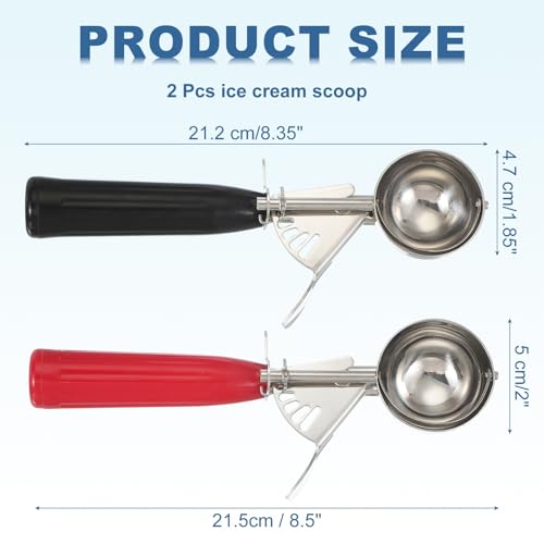 2 Pcs Cookie Scoops Ice Cream Scoop w