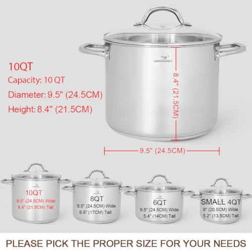 10 Quart Stock Pot With Glass Lid