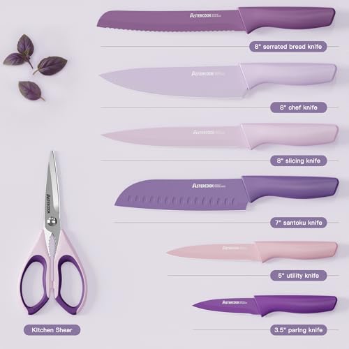 Knife Set 13 Pieces Kitchen Knives Set with Healthy Anti (13 Count)