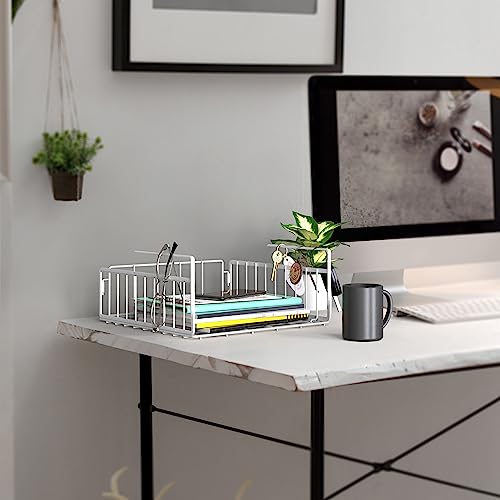 2 Pack Under Shelf Wire Metal Basket Shelf (2 Count)