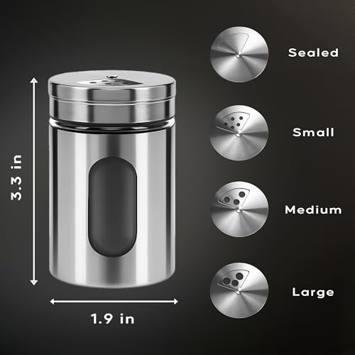 4 Piece Salt and Pepper Shakers Set