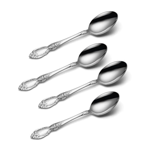Wordsworth Dinner Spoons Silverware Set for 4 (4 Count)