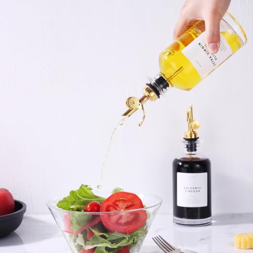 Olive Oil Dispenser Bottle for Kitchen (2 Count)