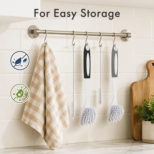 Dish Brush with Handle (4 Count)
