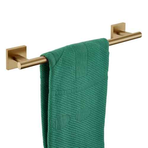 Bathroom Towel Bars 12 Inch Towel Ring Champagne Bronze 30CM Hand Towel Holder for Bath Kitchen Wall Stainless Steel B4005CPG