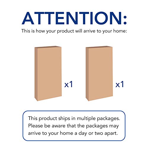 4-Pack 24-inch-by-72-inch Wall Shelf Garage Storage Rack Wall Mounted Floating Shelves 2x6 ft,White, Classic Series (4 Count)