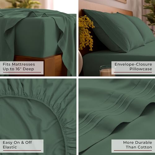 Iconic 4 Piece Microfiber Sheet Set