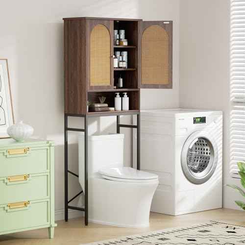 Rattan Toilet Storage Cabinet