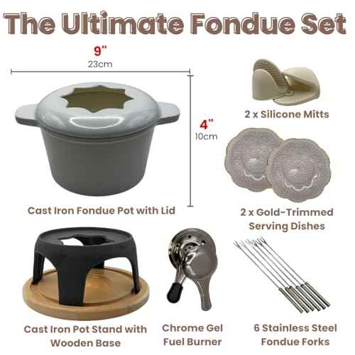 Cast Iron Fondue Set 15