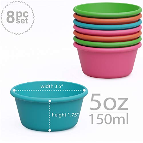 Silicone Reusable Muffin Liners for Baking (8 Count)