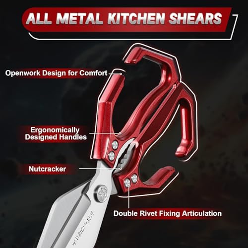 Kitchen Shears Set for Food with Sharp Bone
